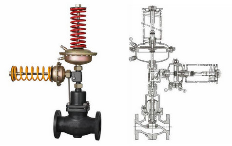 自力式壓力、壓差組合閥結(jié)構(gòu)圖